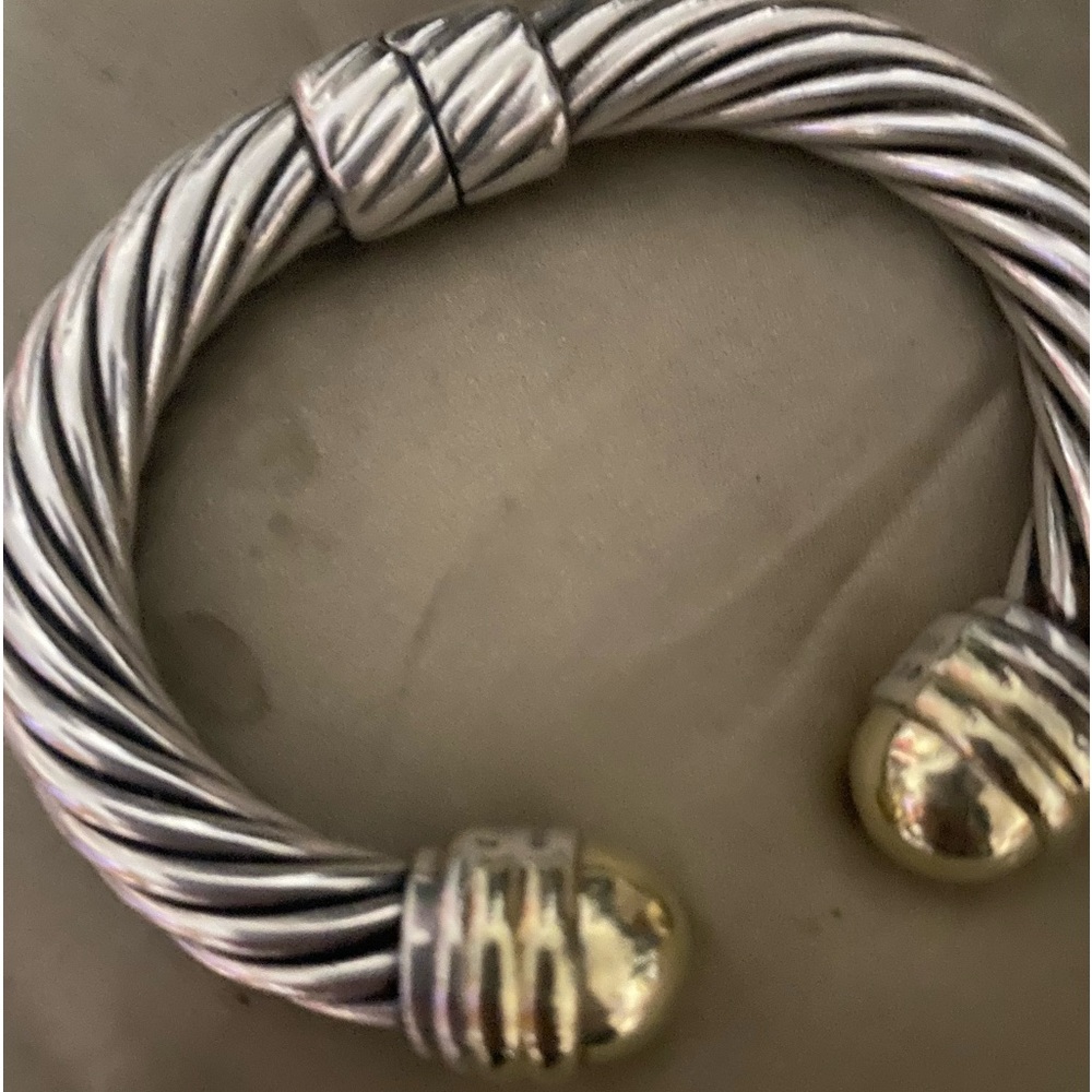 Authentic large cable cuff David Yurman bracelet. $650